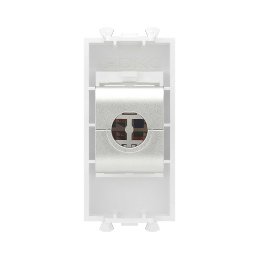 Компьютерная розетка RJ-45 без шторки модульная, кат.5е экранированная, Avanti, белое облако, 1 модуль