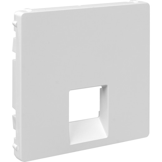 Valena LIFE.Лицевая панель для одиночных телефонных/информационных розеток.Белая