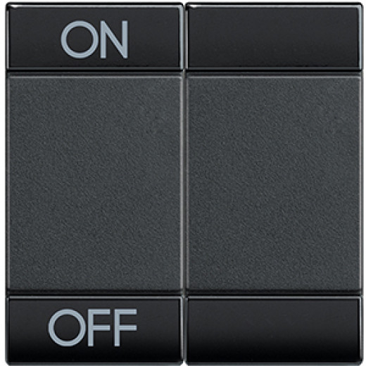 Livinglight Клавиша ON OFF 2 модуля, цвет антрацит
