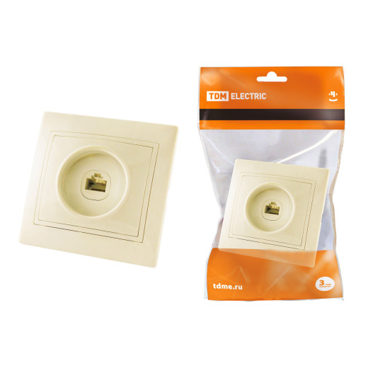 Розетка телефонная RJ11  сл. кость 