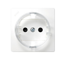 Simon 73 loft Белая Накладка розетки с/з с защитными шторками