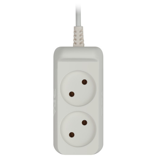 Удлинитель электрический ЭРА  UX-2-5m без заземления 2 розетки 5м ШВВП 2x0,75мм2 6А