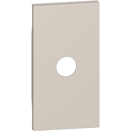 LIVING NOW. Лицевая панель для TV розеток и кабельных выводов с 1 отверстием 2 модуля.Цвет Песочный.