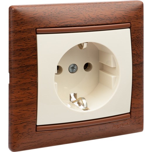 Рамка 1 пост - Legrand Valena - тонированное дерево