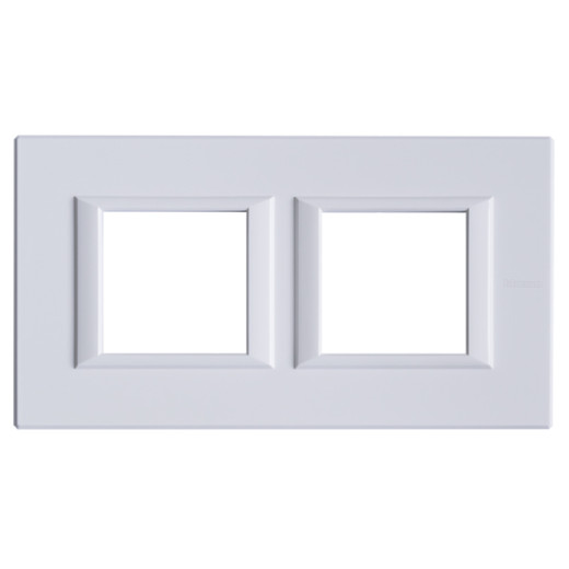 Axolute декоративные накладки прямоугольной формы, горизонтальные, цвет белый, на 2+2 модуля