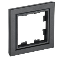 IEK BRITE BASE Черный Рамка 1-м РУ-1-БрЧ