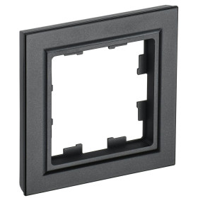 IEK BRITE BASE Черный Рамка 1-м РУ-1-БрЧ