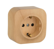 Legrand Quteo Сосна Розетка с/з с шт.
