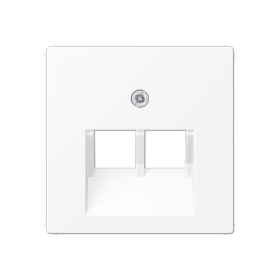 JUNG A Flow/A 550 Белый матовый Накладка на двойные UAE-розетки