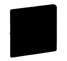 Legrand Valena LIFE Black. Лицевая панель для выключателя двухклавишного с подсветкой . Антрацит..
