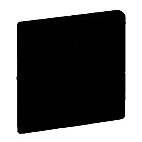 Legrand Valena LIFE Black. Лицевая панель для выключателя двухклавишного с подсветкой . Антрацит..