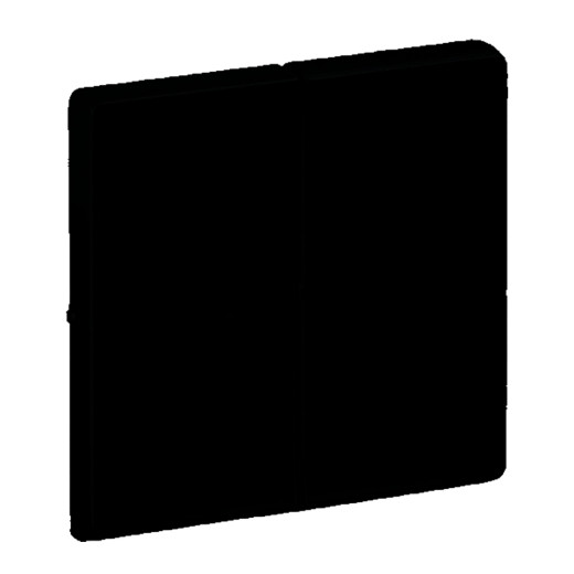 Valena LIFE. Лицевая панель для выключателя двухклавишного с подсветкой . Антрацит.