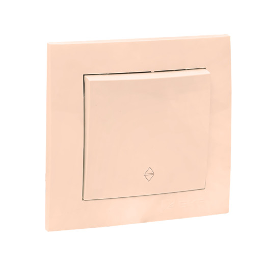 Валенсия выключатель 1-кл. 10А кремовый проходной EKF PROxima