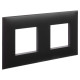 Рамка 2 поста (4 мод.), Avanti, черный матовый