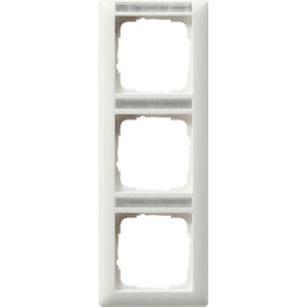 Gira Standard 55 Бел матовый Рамка 3-я верт с полем для надписи