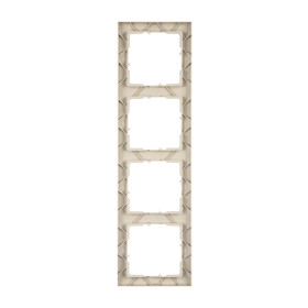 Legrand/Daccord SUNO Слоновая кость Рамка декоративная универсальная 4-постовая.