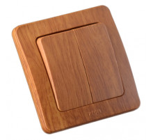 Hegel Мастер внутр Дуб ВС16-351-05 Выключатель 2-клавишный