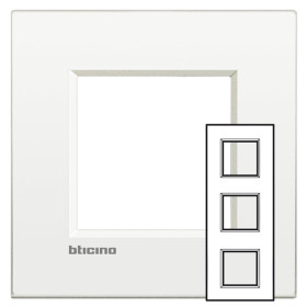 BT LL Белый Рамка AIR 2+2+2 мод 71мм.