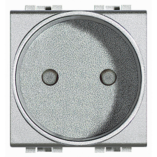 Розетка 2П 10А/16А 250В с защитными шторками 2 модуля Французский стандарт