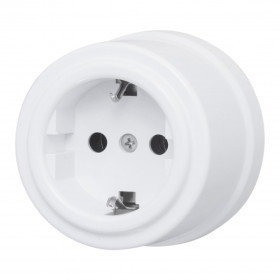 BIRONI Лизетта Пластик Белый Розетка с/з