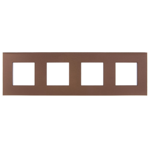 SKANDY Рамка 4-мест. SK-F34Br металл шоколад IEK