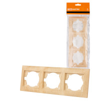 TDM Рамка 3-х постовая горизонтальная сосна 