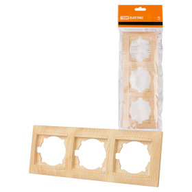 TDM Рамка 3-х постовая горизонтальная сосна 