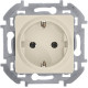 Розетка с заземлением - Legrand/Daccord Inspiria - без шторок 16А 250В винтовые зажимы - слоновая кость