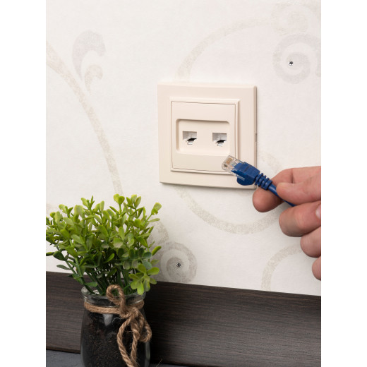 Розетка RJ-45+Phone СП бежевый Минск EKF