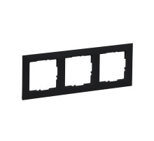 Legrand/Daccord SUNO Антрацит Рамка декоративная универсальная 3-постовая.