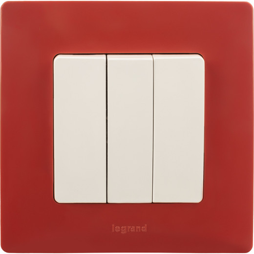 Рамка 1 пост - Legrand Etika - красный