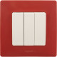 Рамка 1 пост - Legrand Etika - красный