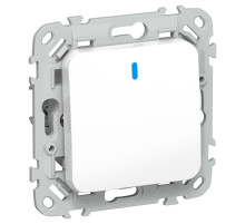 FLITE Выключ. 1-кл. прох. с инд. 10А ВС61-1-1-ФлБ бел. IEK