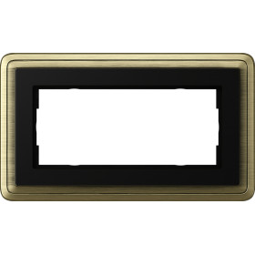 Gira ClassiX Бронза/Черный Рамка 2-ая без перегородки