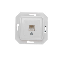 KRANZ DEA Розетка Телефон RJ11 с/у мех. Бел