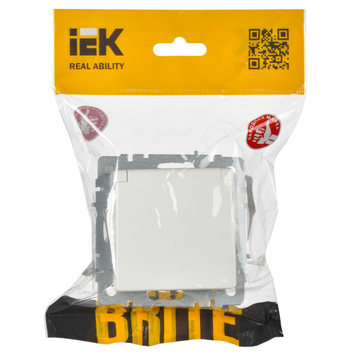 BRITE Роз. с з/к/ш с кр. 16А IP20 РСбш10-3-БрБбел. IEK