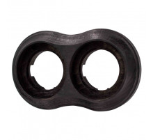 BIRONI Пиластро Бук Угольно-черный Рамка 2-ая (накладной монтаж)