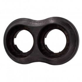 BIRONI Пиластро Бук Угольно-черный Рамка 2-ая (накладной монтаж)