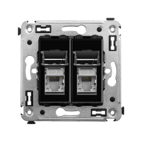 DKC Avanti Компьютерная розетка RJ-45 в стену, кат.6 двойная экранированная, 