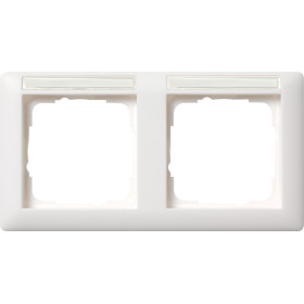 Gira Standard 55 Бел матовый Рамка 2-я гориз с полем для надписи