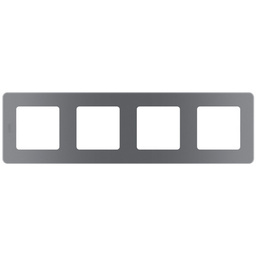 Рамка 4 поста - Legrand/Daccord Inspiria - дымчатый