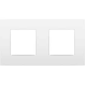 Niko Intense Рамка на 2 поста, белый матовый