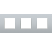 Niko Intense Серебро Рамка на 3 поста