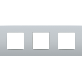 Niko Intense Серебро Рамка на 3 поста