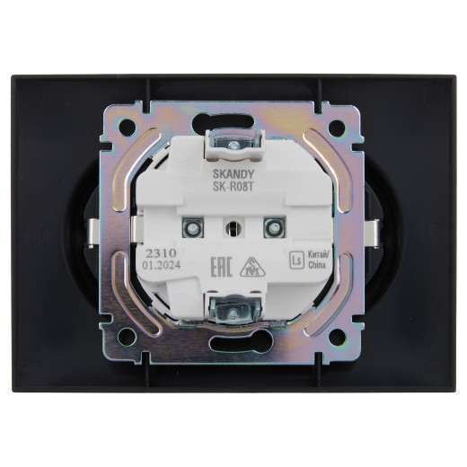 SKANDY Роз. 2-я с з/к без з/ш 16А сб. SK-R08T титан IEK