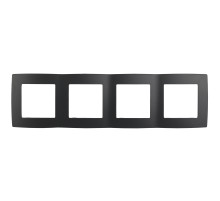 ЭРА 12-5004-05 Рамка на 4 поста, Эра12, антрацит (10/100/1600)