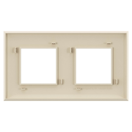 Рамка 2 поста (4 мод.), Avanti, ванильная дымка