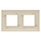 Рамка 2 поста (4 мод.), Avanti, ванильная дымка