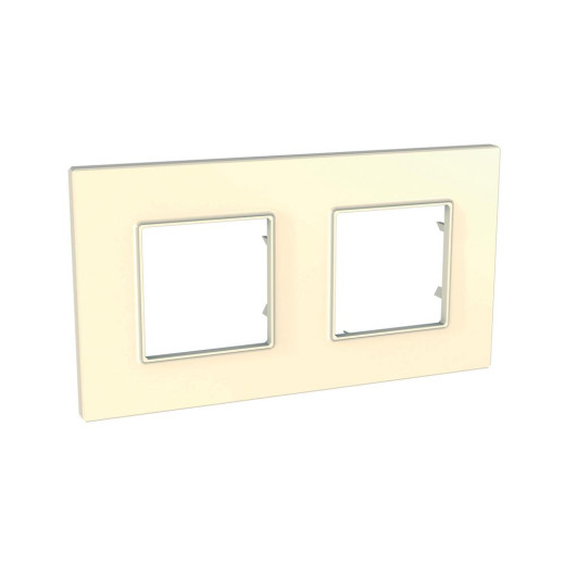 UNICA QUADRO РАМКА 2-постовая, БЕЖЕВЫЙ