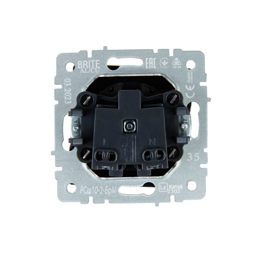 BRITE Роз. без з/к с з/ш 10А РСш10-2-БрМ мар. IEK